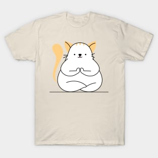 Yoga Cat Meditation T-Shirt